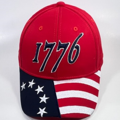 1776 Cap - Available in Red, White & Blue