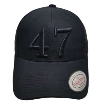 47 Trucker Cap - Available in Black