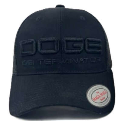 DOGE - DEI Terminator Trucker Cap - Available in Black