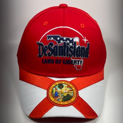 DeSantisLand Cap - Available Red, White & Blue