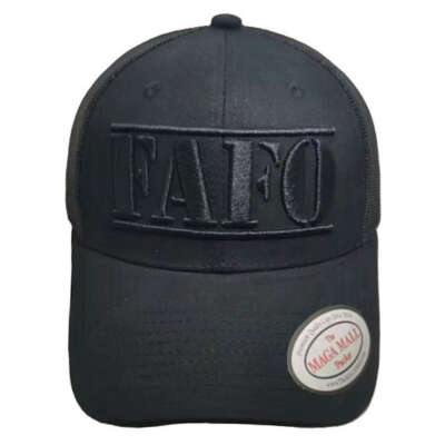 FAFO Dark Trucker Cap - Available in Black