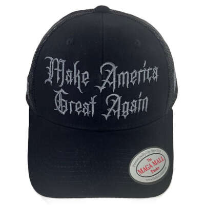 Gothic Dark MAGA Trucker Cap - Available in Black