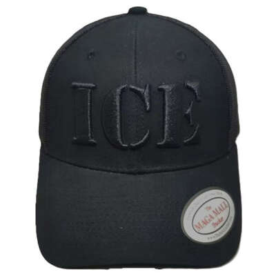 ICE Trucker Cap - Available in Black
