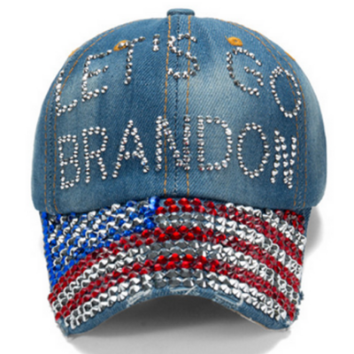 Let's Go Brandon Rhinestone Cap