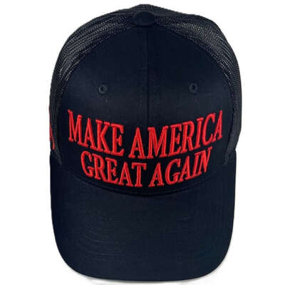 Make America Great Again 45/47 Trucker Cap - Available in Black