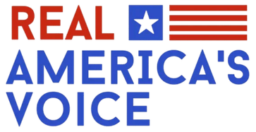 Real America's Voice podcast logo