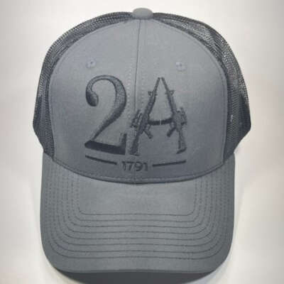 Second Amendment Trucker Cap - Available in Grey