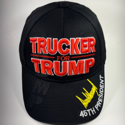 Trucker For Trump Cap - Available in Green Camo and Black