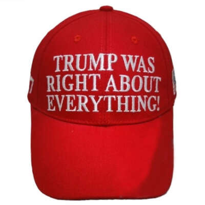 Trump Was Right About Everything! Cap – Available in Red