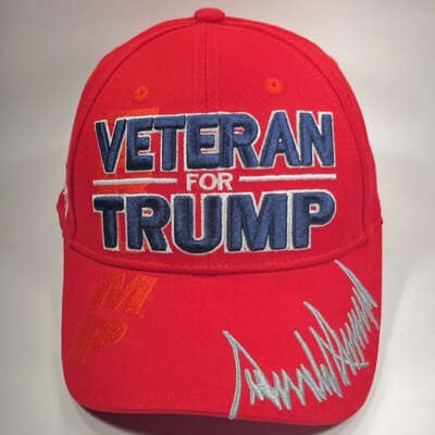 Veteran For Trump 45/47 Caps - Available in 4 Colors