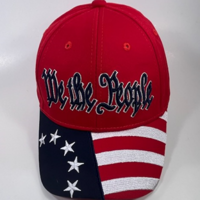 We The People Cap - Available in Red, White & Blue