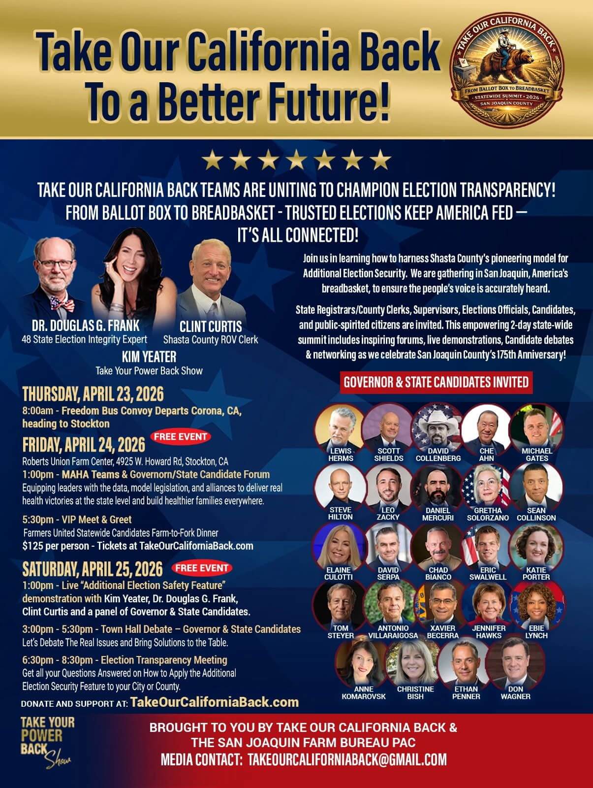 Take Our California Back to a Better Future